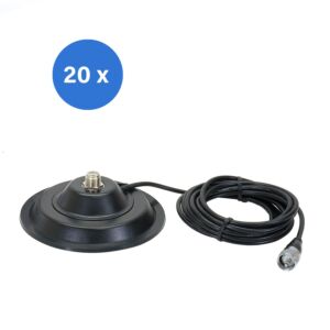 Kutija s 20 dijelova magnetske baze PNI 145/PL 145 mm sadrži 4 m kabela i PL259 utikač