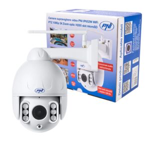 Kamera za video nadzor PNI IP652W WiFi PTZ 1080p 2MP 5X Optički zoom H265 microSD utor Night Vision 50m IP66 Det alarm