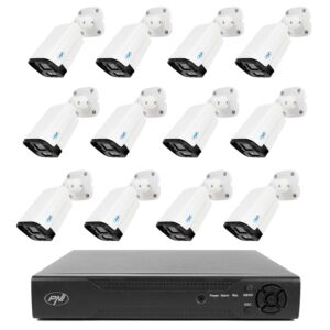 NVR PNI House IP716 paket videonadzora i 12 PNI IP125 kamera s IP-om, 5MP