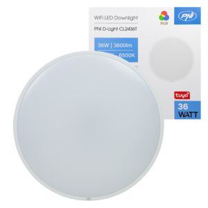 PNI D-Light CL2436T Wi-Fi LED stropna svjetiljka, Tuya, RGB