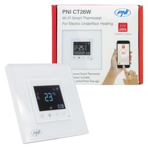 PNI CT26W WiFi pametni termostat Električna podna grijaća ili crpna jedinica, uključen podni senzor, 10A, m