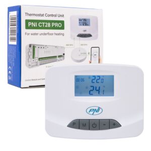 Bežična termostatska upravljačka jedinica PNI CT28 PRO, za podno grijanje, kompatibilna s Electrova upravljačkim modulom