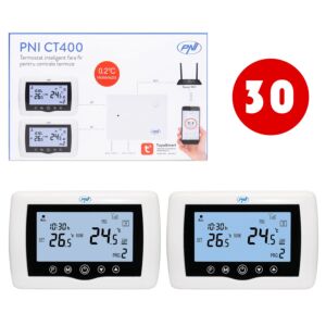 Kutija s 30 kom. bežičnim pametnim termostatom PNI CT400