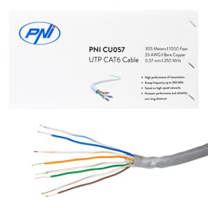 Kabel UTP CAT6 PNI CU057 od bakra 0,57 mm