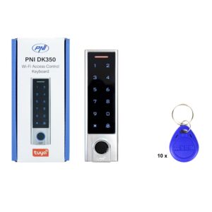 Package PNI DK350 Access Control Keyboard s Wi-Fi Tuya aplikacijom i 10bc oznakom TEM01 125 KHz 64 bit
