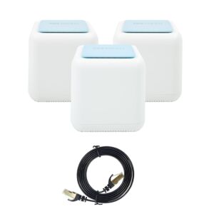 PNI GB1200 Gigabit Wi-Fi Mesh sustavni paket i 1bc S/STP CAT7 ravni mrežni kabel PNI U7015B 1,5 m