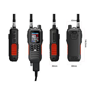 PNI Escort HP 102 prijenosna CB radio stanica, više standardnih, 4W, 12V, AM-FM, NRC, dvostruki sat, Roger zvučni signal, ASQ SQ podesiv