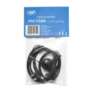 PNI HS88 2-pinske mikrofonske slušalice s PNI-K utikačem