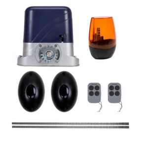 PNI AP800D komplet za automatizaciju vrata uključuje stalak motora od 4 m, fotoćelije, daljinski upravljač, lampu, 230 V razvija 1100 N i 8