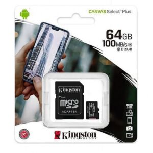 Memorijska kartica MicroSD Canvas Select Plus, 64 GB, 100MB / s, s adapterom