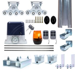 Kompletni set za automatizaciju samostojećih vrata PNI AP800D, motor, kotači, fotoćelije, daljinski upravljač, svjetiljka, 6 metara letve,