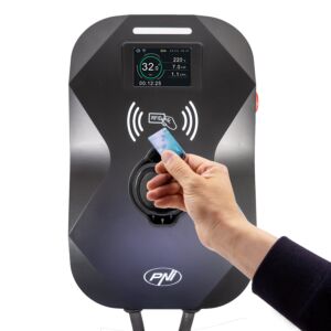 PNI KW22 stanica za punjenje, 32A, 22KW, za električne automobile, 85V - 415V, trofazna, kabel tipa 2 i 7-pinski konektor