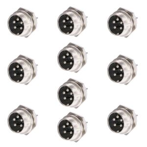 Set od 10 komada PNI muškog mikrofonskog utikača s 5-pinskim PCB priključkom
