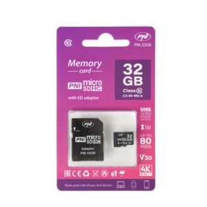 PNI 32GB MicroSD memorijska kartica s SD adapterom
