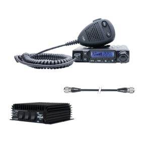 PNI Escort HP 6500 multistandardna CB radio postaja, 4W, AM-FM, 12V, ASQ + KL203P RX-TX pojačalo, AM-FM-SSB, 100W, 12V 