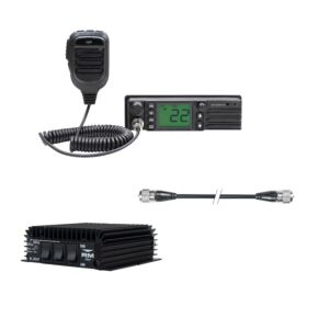 CB radio stanica PNI Escort HP 9500 višestandardna, ASQ, VOX + RX-TX KL203P pojačalo, AM-FM-SSB, 100W, 12V i PN kabel