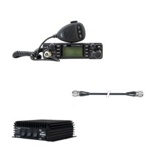 Paket CB radio stanice PNI Escort HP 9001 PRO, ASQ + RX-TX KL203P pojačalo, AM-FM-SSB, 100 W, 12 V i PNI R50 kabel