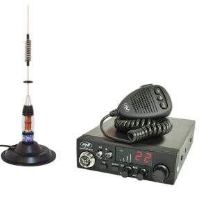 CB PNI ESCORT HP 8024 ASQ paket radio stanica, 12-24 V, 40 kanala, 4W + CB PNI ML70 antena s magnetom