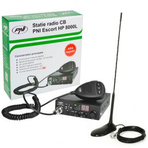 CB PNI ESCORT HP 8000L ASQ radio stanica + CB PNI antena 45 antena sa magnetom