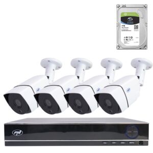 AHD PNI House PTZ1300 Full HD paket kompleta za videonadzor - NVR i 4 vanjske kamere 2MP full HD 1080P s HDD 1Tb uklj.