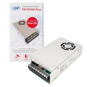 Preklopni izvor napona PNI ST20A Plus 230V na 12V 20A stabiliziran za sustave nadzora