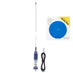 Sirio SUPER 9 CB antenski paket s leptirom, duljine 155 cm i plavom ljepljivom podlogom uključen