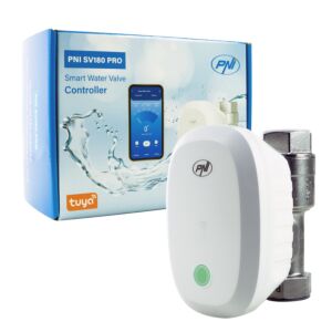 PNI SV180 PRO pametni ventil za vodu, Wi-Fi povezivost, IP65, DN20, 3/4 Tuya aplikacija, Amazon Al kompatibilan
