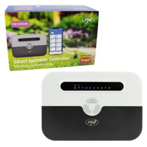 PNI SWI280 pametni kontroler za navodnjavanje, Wi-Fi, 8 zona, upravljanje s Tuya Smart, kompatibilan s Amazon Ale