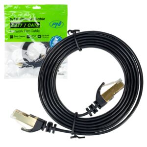 Ravni mrežni kabel CAT7 crni