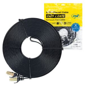 Ravni mrežni kabel CAT7 crni