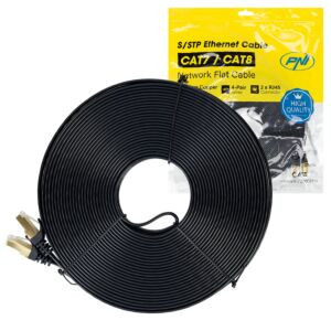 Ravni mrežni kabel CAT7 crni