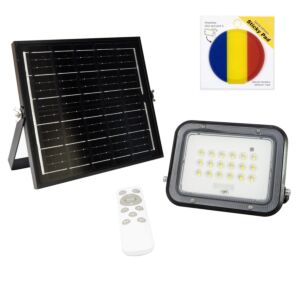 PNI GreenHouse WS50 PRO 50W LED reflektorski paket sa 6W solarnim panelom i ljepljivom zastavom uključenom