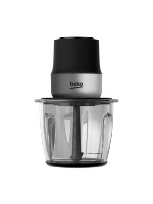 Beko mini sjeckalica CHG81442BX, 1l, 400W, 3800 o/min, 2 koraka, 2 inox noža, crna/inox