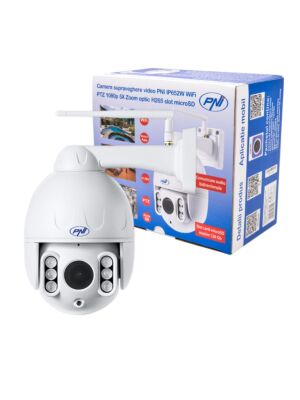 Kamera za video nadzor PNI IP652W WiFi PTZ 1080p 2MP 5X Optički zoom H265 microSD utor Night Vision 50m IP66 Det alarm