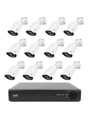 NVR PNI House IP716 paket videonadzora i 12 PNI IP125 kamera s IP-om, 5MP