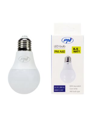 PNI A60 LED žarulja, 8,5W, 806lm, 6500W, E27 grlo