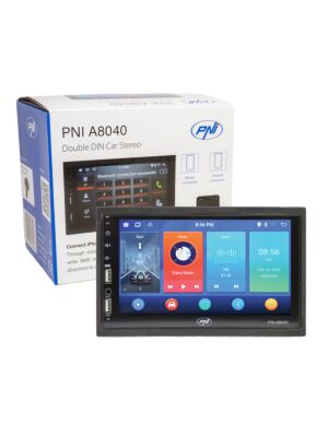 Automobilski multimedijski player PNI A8040 s Androidom 13, 2GB DDR3/ROM 32GB, ekran od 7 inča, CarPlay, Android Auto, 2 x USB, BT
