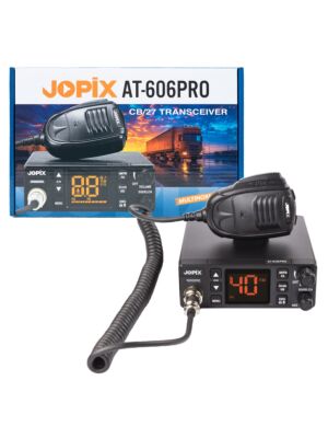 CB radio stanica JOPIX AT-606PRO ASQ, AM/FM, 4W, 12V-24V, PA, VOX, prigušivač šuma