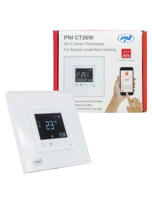 PNI CT26W WiFi pametni termostat Električna podna grijaća ili crpna jedinica, uključen podni senzor, 10A, m