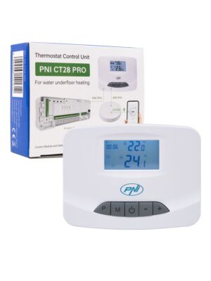 Bežična termostatska upravljačka jedinica PNI CT28 PRO, za podno grijanje, kompatibilna s Electrova upravljačkim modulom
