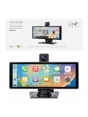 Auto monitor s DVR-om PNI D1026 10,26 inča, bežični Carplay