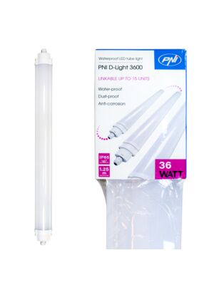 Linearno LED rasvjetno tijelo PNI D-Light 3600, 36W, 6500k, zatvoreno IP65, sa zaštitom od vode, prašine i korozije, za 