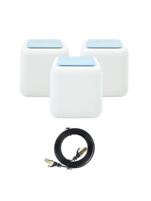 PNI GB1200 Gigabit Wi-Fi Mesh sustavni paket i 1bc S/STP CAT7 ravni mrežni kabel PNI U7015B 1,5 m