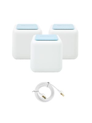 PNI GB1200 Gigabit Wi-Fi Mesh sustavni paket i 1bc S/STP CAT8 ravni mrežni kabel PNI U8015W 1,5 m