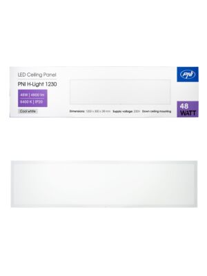 LED panel PNI H-Light 1230 48W, 1200x300mm, 4800lm, 6400K, unutarnji, ugradni