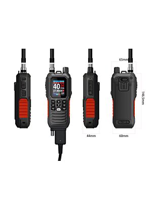 PNI Escort HP 102 prijenosna CB radio stanica, više standardnih, 4W, 12V, AM-FM, NRC, dvostruki sat, Roger zvučni signal, ASQ SQ podesiv