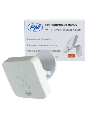 Senzor prisutnosti PNI SafeHouse HS402 Wi-Fi, s milimetarskim radarskim valovima, dometom 10 m, detektira kretanje i prisutnost