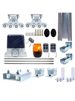 Kompletni set za automatizaciju samostojećih vrata PNI AP800D, motor, kotači, fotoćelije, daljinski upravljač, svjetiljka, 6 metara letve,