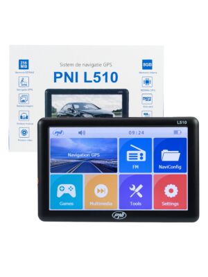 PNI L510 GPS navigacijski sustav 5 inčni zaslon, 800 MHz, 256M DDR3, 8GB interne memorije, FM predajnik