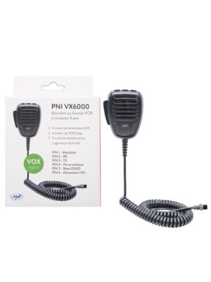 PNI VX6000 mikrofon s VOX funkcijom, sa 6 pinova, za CB radio stanice